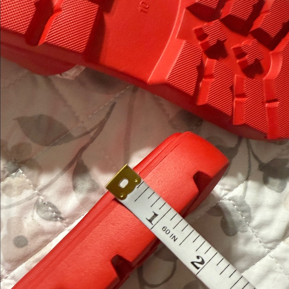 Coach Women's Red Fiona Slide Sandals - Picture 7 of 7